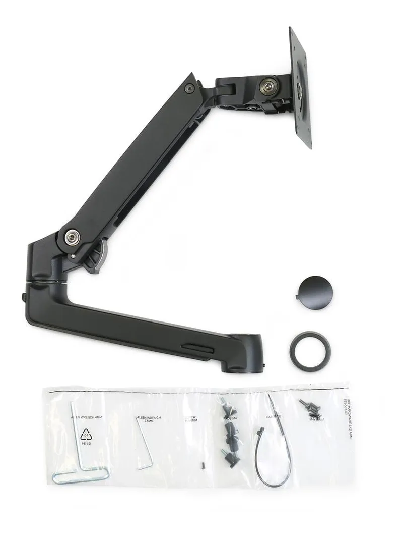 Alternativ bild 0 för Ergotron LX - Monteringskomponent (vridbar arm, stångklämma, förlängning) - Patenterade Constant Force-tekniken - för LCD-display - mattsvart - för P/N: 45-509-224, 45-537-224