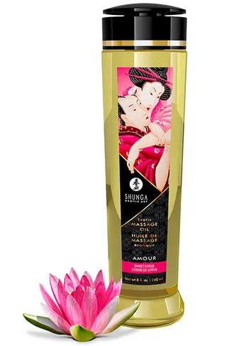 Produktfoto för Erotisk Massageolja - Amour Sweet Lotus 240ml