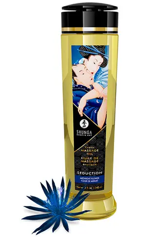 Produktfoto för Erotisk Massageolja - Seduction Midnight Flower 240ml