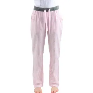 Produktfoto för Esprit Calista Flannel Pants Vit/Rosa bomull 42 Dam