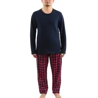 Produktfoto för Esprit George Pyjamas Set Blå/Röd bomull X-Large Herr