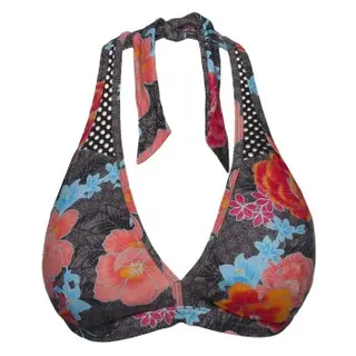 Produktfoto för Esprit Peony Beach 2 Padded Halterneck Bikini Brun mönstrad D 36 Dam