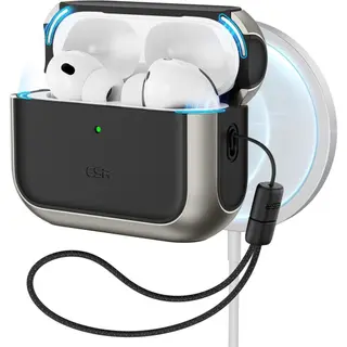 Produktfoto för ESR Airpods Pro 3 Skal Magsafe Orbit Halolock - Titanium