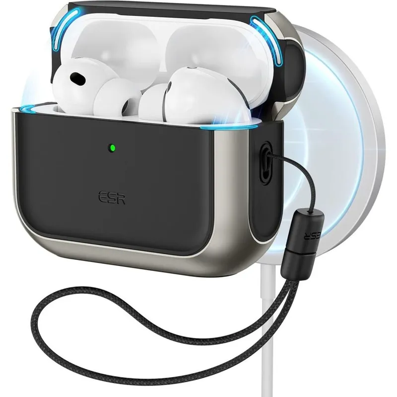 Alternativ bild 0 för ESR Airpods Pro 3 Skal Magsafe Orbit Halolock - Titanium