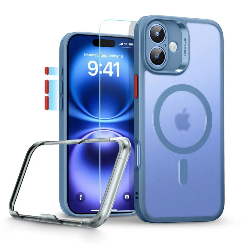Alternativ bild 0 för ESR iPhone 16 Mobilskal Magsafe Classic Pro Set Halolock - Blå