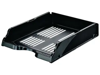 Produktfoto för Esselte Brevkorg, Transit, A4, polystyren, svart, 260 x 76 x 336 mm
