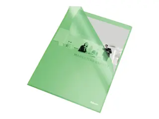 Produktfoto för Esselte L-formad mapp, A4, 40 ark, grön