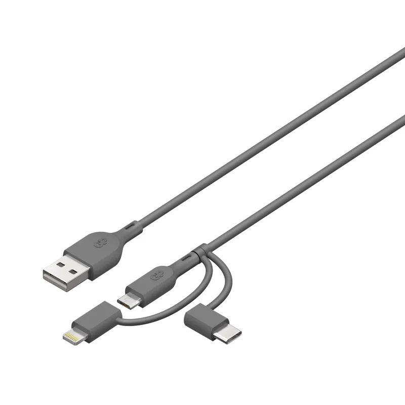 Bild 2 för Essential 3-in-1 microUSB,USB-C,Lightning