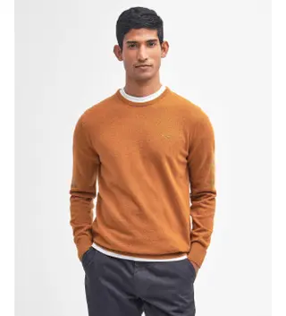 Produktfoto för Essential Lambswool Crew Neck, Herr - Stickad tröja