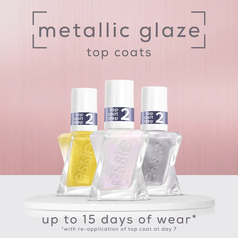 Bild 4 för Essie gel couture nail polish 564 glazed chrome - 13,5 ml