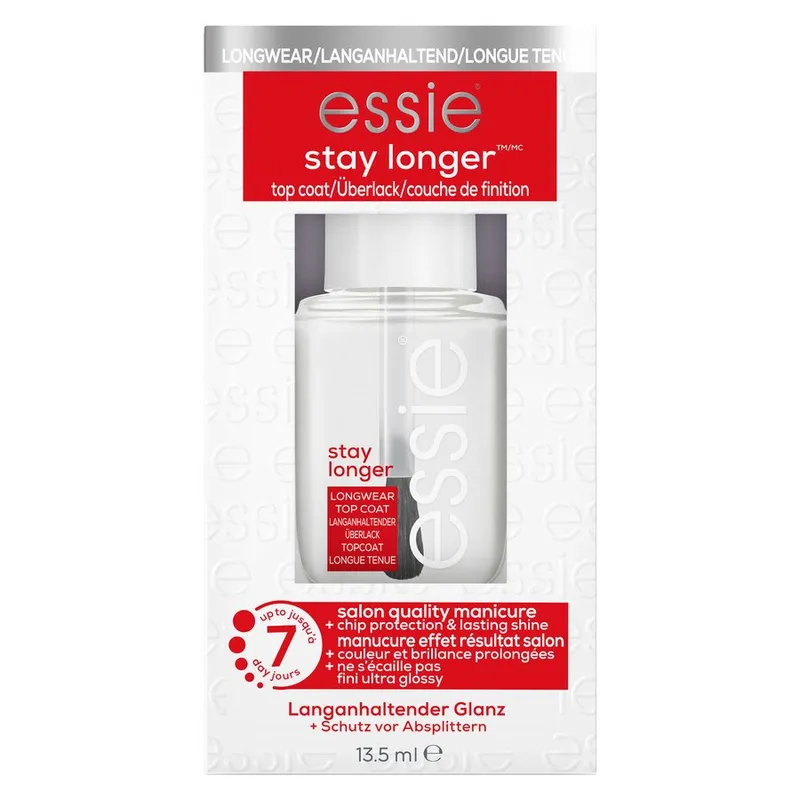 Bild 2 för Essie Top coat stay longer longwear topcoat 13,5 ml