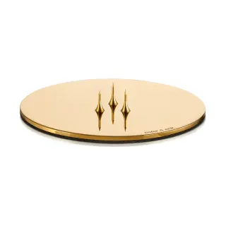 Produktfoto för Ester&Erik - Candle plates - Ljusplatta - Blank, Guld - 9 cm