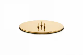 Produktfoto för Ester&Erik - Candle plates - Ljusplatta - Blank, Guld - 9 cm
