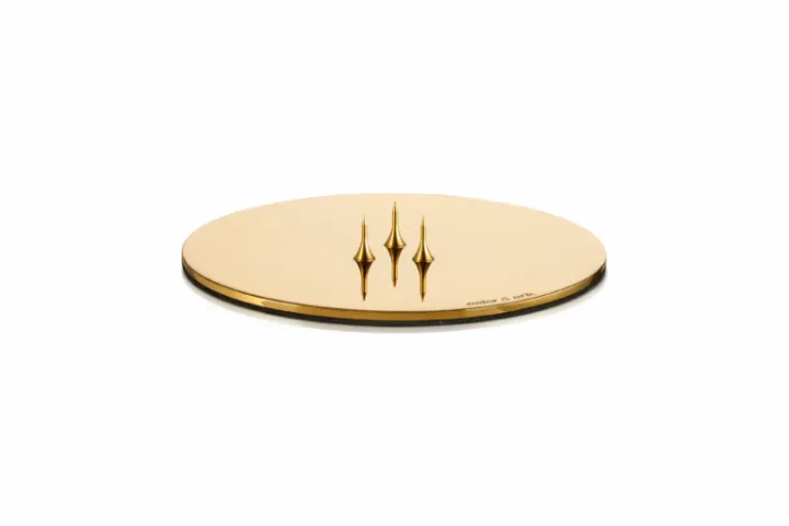 Alternativ bild 0 för Ester&Erik - Candle plates - Ljusplatta - Blank, Guld - 9 cm