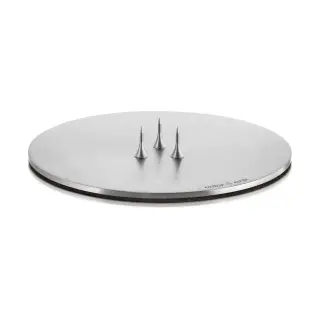 Produktfoto för Ester&Erik - Candle plates - Ljusplatta - Børstet Sølv - 9 cm