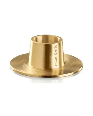 Produktfoto för Ester&Erik - Candlesticks by Ester&Erik - Ljusstake - Brushed Gold - Medium 2,2cm / Stagelys