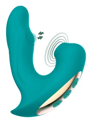 Produktfoto för Eternal Love Air Pulse Clit Stim + Pulse-Wave G-spot Stim