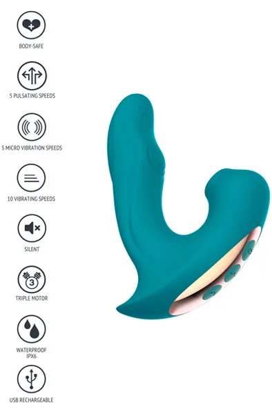 Bild 2 för Eternal Love Air Pulse Clit Stim + Pulse-Wave G-spot Stim