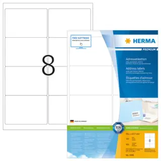 Produktfoto för Etikett HERMA Premium A4 99,1x67,7 (100)