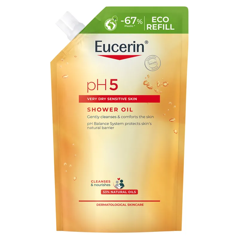 Bild 1 för Eucerin pH5 Shower Oil parfymerad refill 400 ml