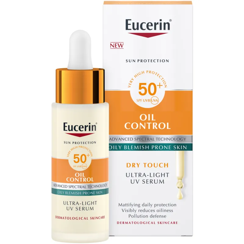Bild 1 för Eucerin Sun Oil Control​ Daily UV Serum​ SPF 50+ 30 ml