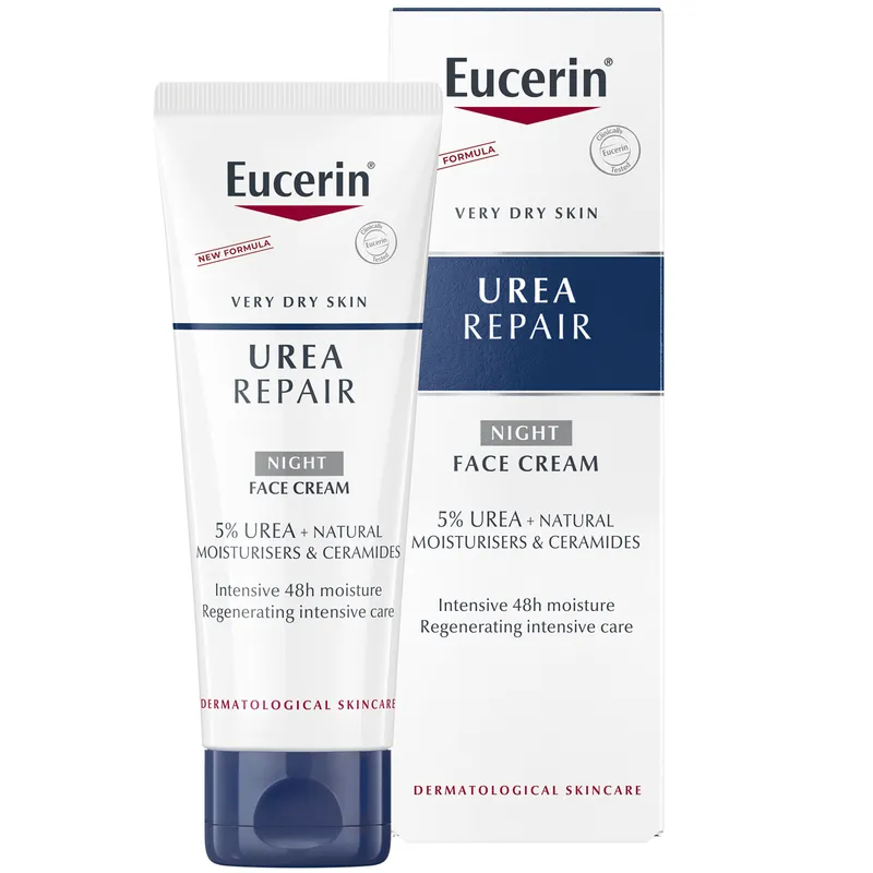 Bild 2 för Eucerin urea repair night face cream 5% urea 50 ml