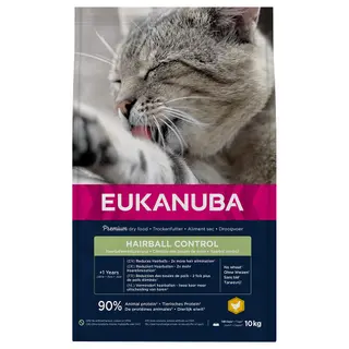 Produktfoto för Eukanuba Euk Cat Adult Hairball Control 10 kg