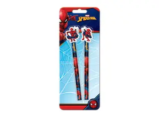 Produktfoto för Euromic SPIDERMAN 2-pack pencils w/eraser toppers