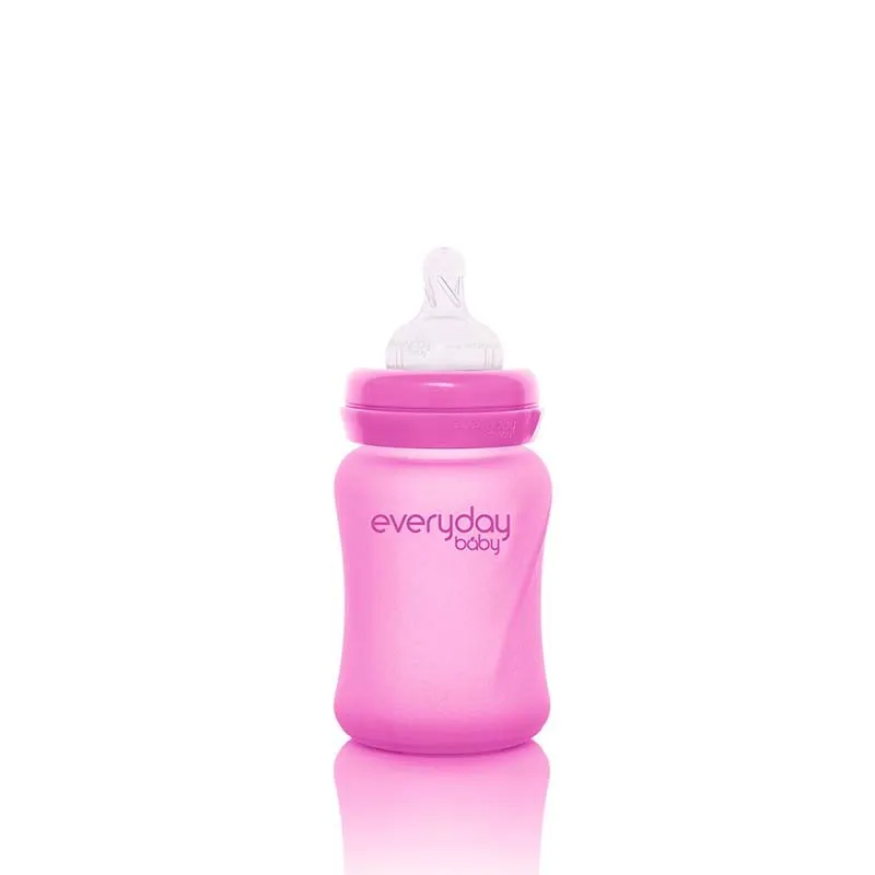 Bild 2 för Everyday Baby nappflaska med värmeind Healthy+ 150 ml, rosa