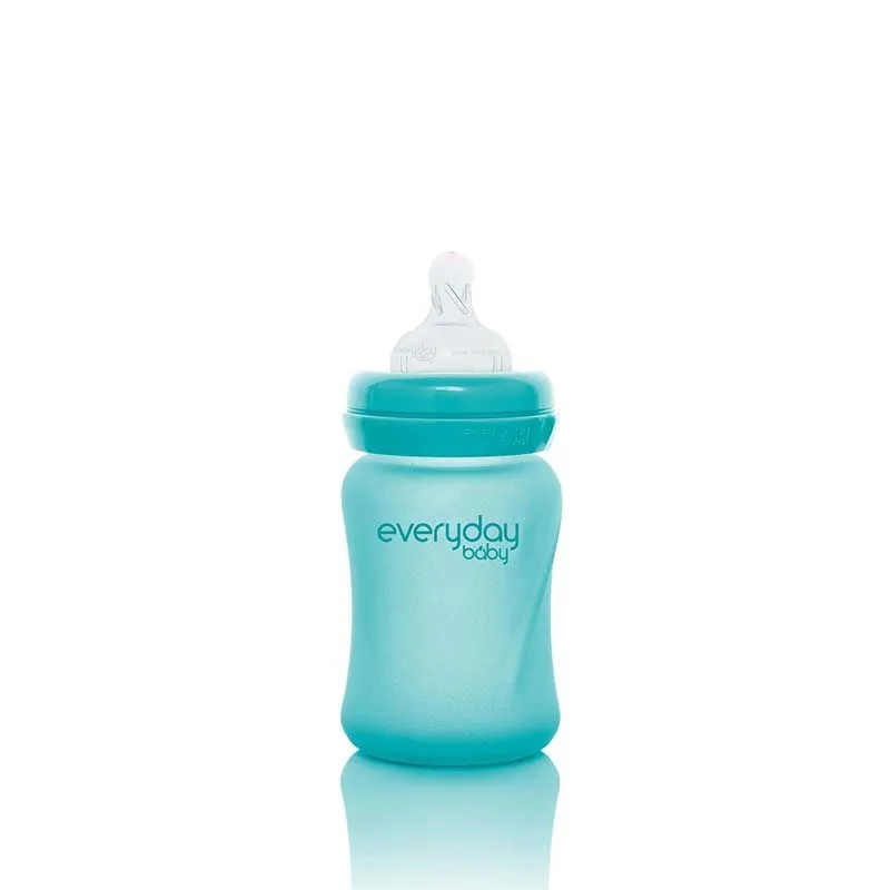 Bild 2 för Everyday Baby nappflaska med värmeind Healthy+ 150 ml, turkos