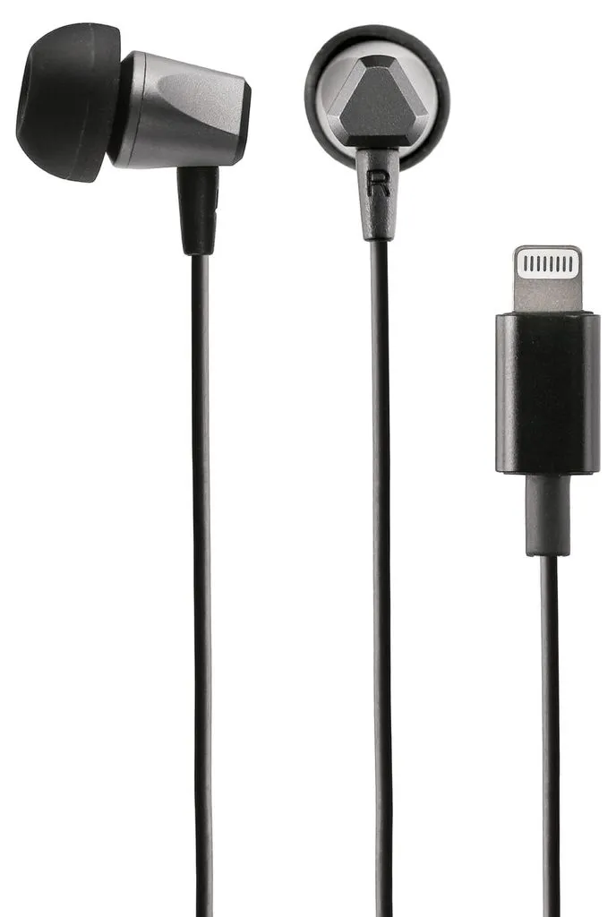 Alternativ bild 0 för Exibel In ear-hörlurar med mikrofon, Lightning - Svarta