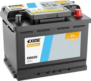 Produktfoto för Exide Excell EB620 62 Ah