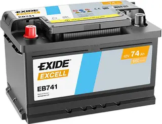 Produktfoto för Exide Excell EB741 74 Ah