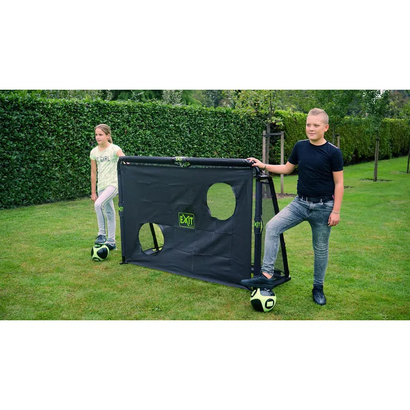 Bild 3 för EXIT Maestro av stål Fotbollsmål 180x120 cm (Svart)