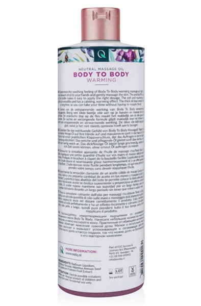 Bild 2 för Exotiq  Body To Body Neutral Warming Massage Oil  500 ml