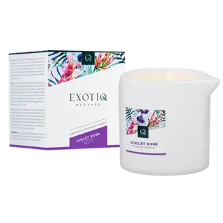 Produktfoto för Exotiq Massage Candle Violet Rose 200g Massageljus