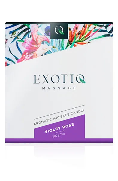Bild 2 för Exotiq Massage Candle Violet Rose 200g Massageljus