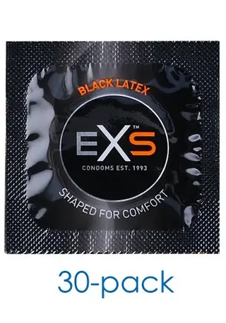Produktfoto för EXS Black Latex: Kondomer, 100-pack