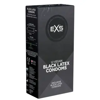 Produktfoto för EXS Black Latex Kondomer 12-pack