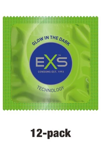 Alternativ bild 0 för EXS Glow in the dark kondomer 12-pack