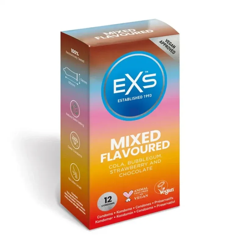 Bild 1 för EXS Mixed Flavoured Kondomer 12-pack