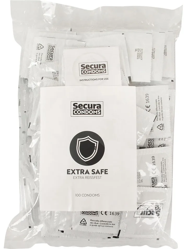 Alternativ bild 0 för Extra Safe 100-pack Kondomer