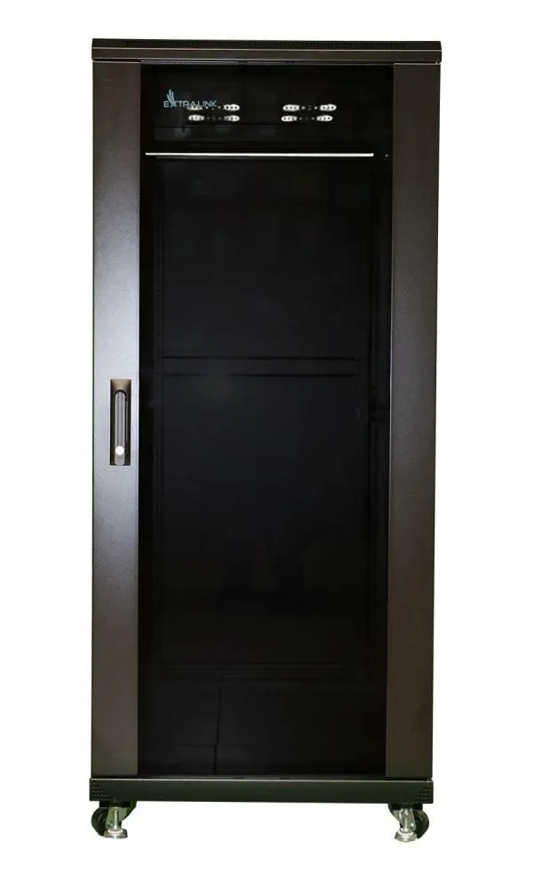 Alternativ bild 0 för Extralink - Rack skåp - 600x1000 mm - golvstående - svart - 27U - 19