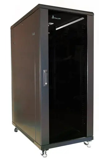 Produktfoto för Extralink - Rack skåp - 600x600 mm - golvstående - svart - 37U - 19