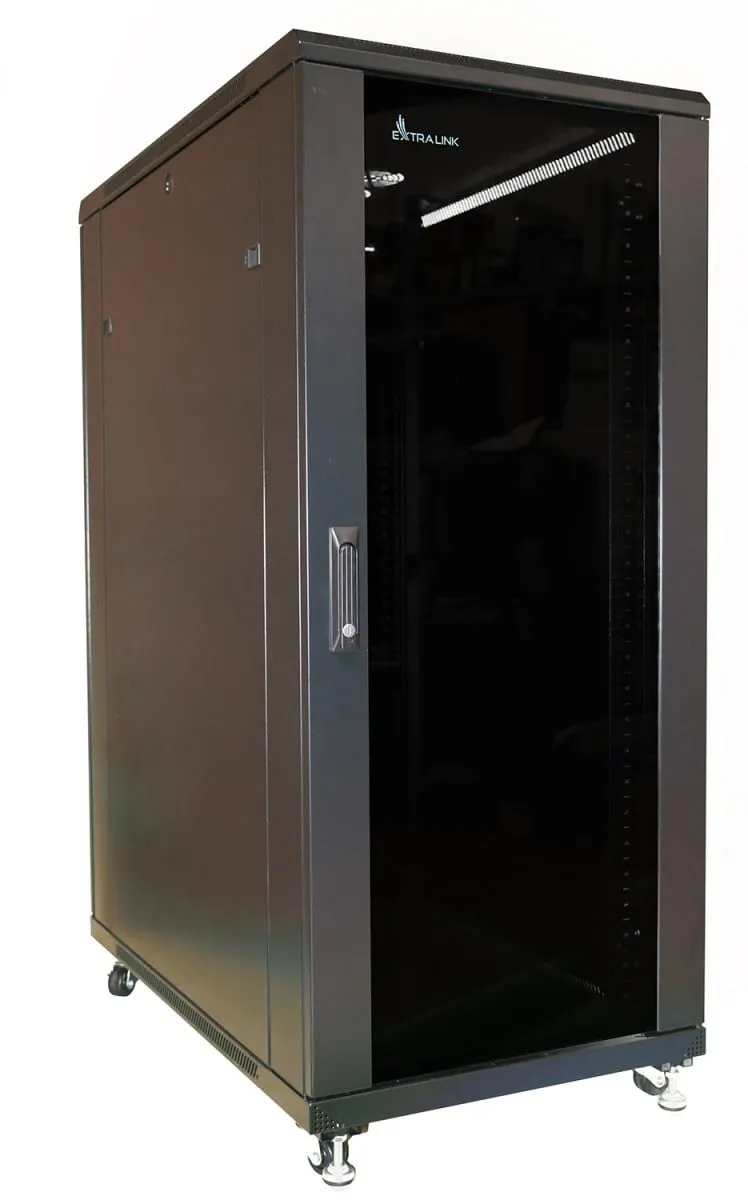 Alternativ bild 0 för Extralink - Rack skåp - 600x600 mm - golvstående - svart - 37U - 19
