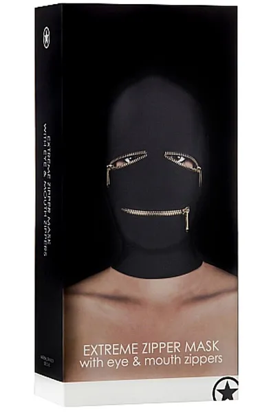 Bild 2 för Extreme Zipper Mask with eye & mouth zippers