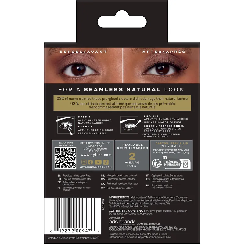 Bild 2 för Eylure Underlash Pre-Glued Natural Clusters