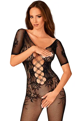 Produktfoto för F238 - SVART BODYSTOCKING