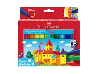 Produktfoto för Faber-Castell 154324, 24 färger, Blandade färger, Blandade färger, 24 styck, Låda av kartong
