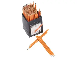 Produktfoto för Faber-Castell Blyertspenna, Bonanza, HB-stift, sexkantig pennkropp, orange